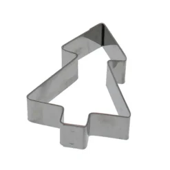 Gobel uitsteekvorm kerstboom 6 x 4,5 cm rvs
