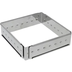 Gobel verstelbare taartring vierkant 16 -  28 cm rvs