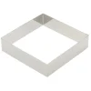 Gobel vierkante taartring 18 cm rvs glans