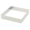 Gobel vierkante taartring 22 cm rvs glans