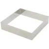 Gobel vierkante taartring 20 cm rvs glans