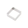 Gobel vierkante taartring 24 cm rvs glans