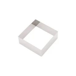 Gobel vierkante taartring 24 cm rvs glans
