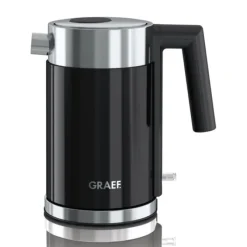 Graef waterkoker 1 liter kunststof rvs zwart
