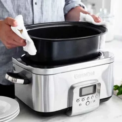 Greenpan Slowcooker 6 liter Stainless Steel