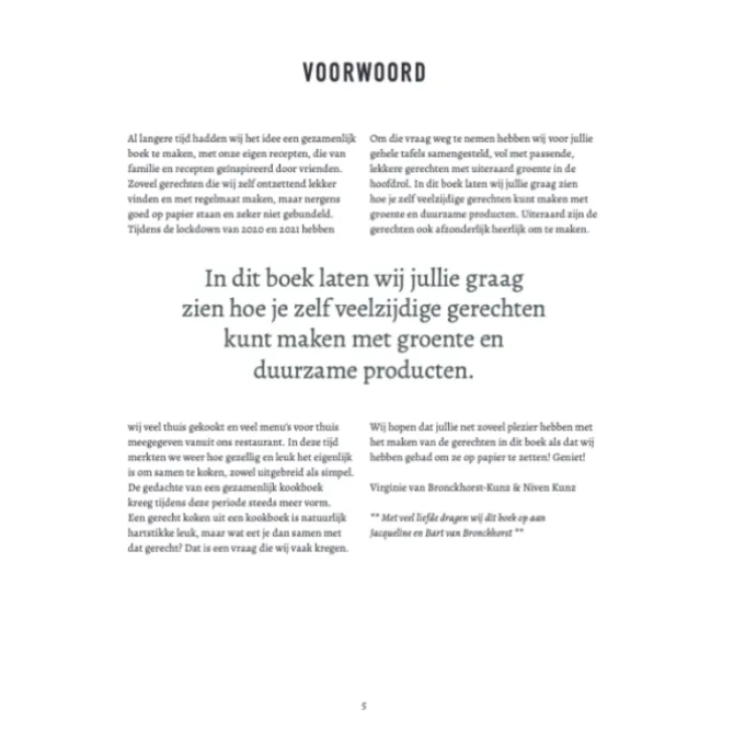 Groente menu's - Niven Kunz