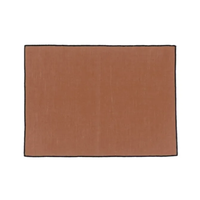 Haomy Borgo placemat 35 x 45 cm linnen mokka