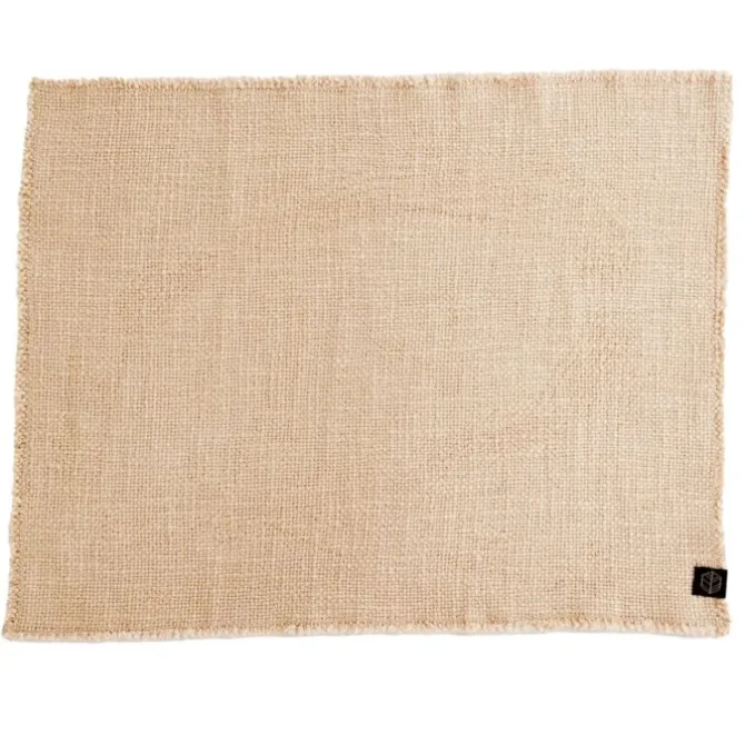 Haomy California placemat 34 x 45 cm viscose linnen oud roze
