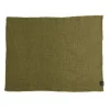 Haomy California placemat 34 x 45 cm viscose linnen olijfgro