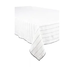 Haomy Calvi tafelkleed 170 x 170 cm linnen wit