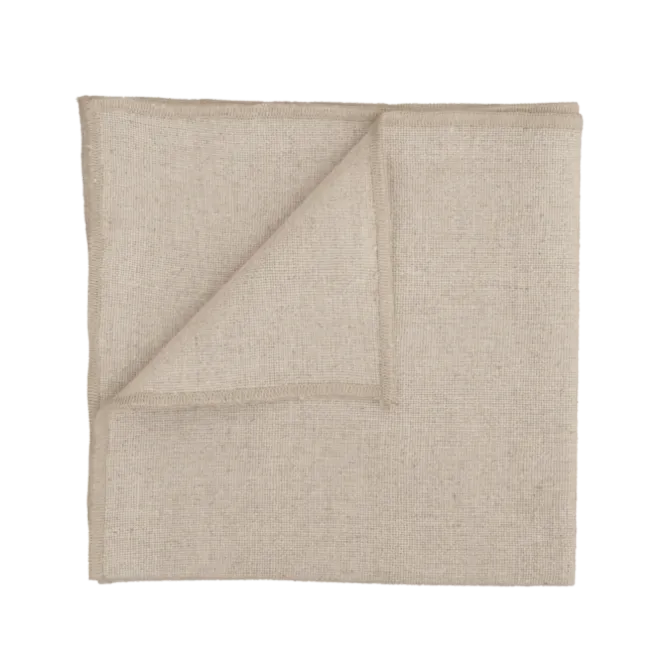 Haomy Corte servet 40 x 40 cm linnen/katoen Naturel