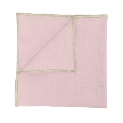Haomy Corte servet 40 x 40 cm linnen/katoen Roze