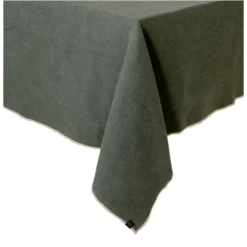 Haomy Corte tafelkleed 160 x 250 cm linnen/katoen Duifgrijs