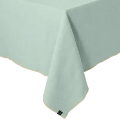 Haomy Corte tafelkleed 160 x 160 cm linnen/katoen Celadon
