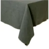 Haomy Corte tafelkleed 160 x 160 cm linnen/katoen Kaki