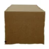 Haomy Corte tafelloper 48 x 160 cm linnen goudkleurig