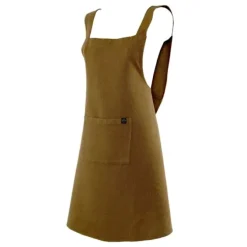Haomy Osani schort 90 x 130 cm linnen goudkleurig