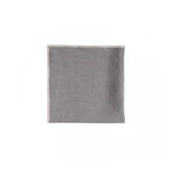 Haomy Venise servet 40 x 40 cm linnen graniet