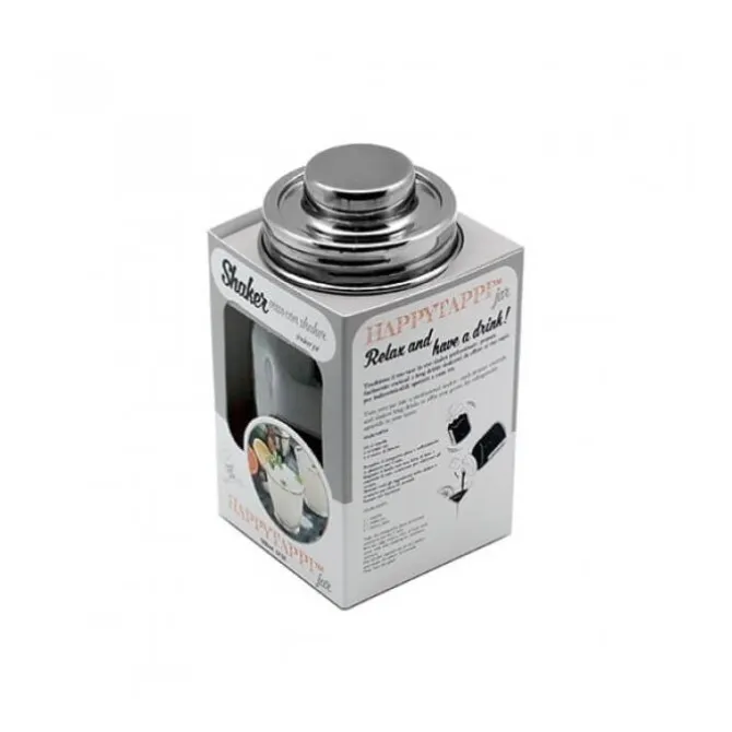 Happy Tappi voorraadpot met cocktailshaker 500 ml glas rvs