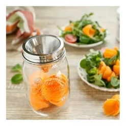Happy Tappi voorraadpot met spirelli 500 ml glas rvs