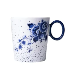 Heinen Delfts Blauw Blauwe Stip Bloementooi mok