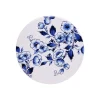 Heinen Delfts Blauw Bloemen pannenonderzetter 18 cm