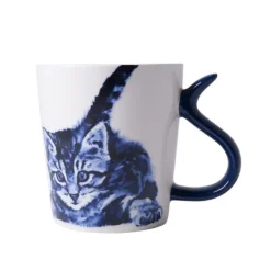 Heinen Delfts Blauw Kattenstaart mok 300 ml