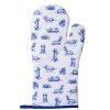Heinen Delfts Blauw Teckel Nhaan ovenwant wit