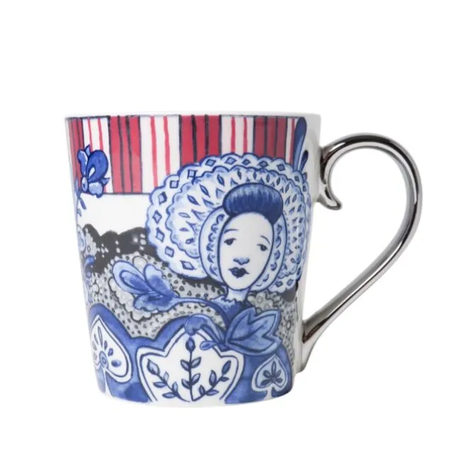 Heinen Delfts Blauw The Heritage Kanten Isabee theemok