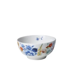 Heinen Delfts Blauw Wildbloemen kom ø 10 cm porselein kleur