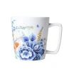 Heinen Delfts Blauw Wildbloemen Bloemenveld theemok 300 ml