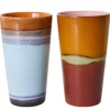 HK Living ACE7240 Clash Latte Macchiatomok 280 ml aardewerk 2-delig