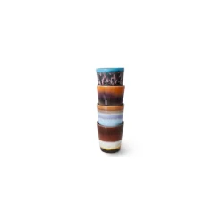 HK Living ACE7239 Solar ristrettomok 80 ml aardewerk 4-delig