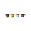 HK Living ACE7231 Solid cappuccinomok 300 ml aardewerk 4-delig