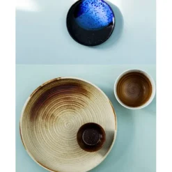HK Living Chef Ceramics ACE6712 dinerbord ø 26 cm aardewerk Rustic Cream/Brown