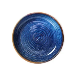 HK Living Chef Ceramics ACE7142 diep bord ø 19,3 cm aardewerk Rustic Blue