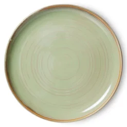 HK Living Chef Ceramics ACE7147 dinerbord ø 26 cm aardewerk Moss Green