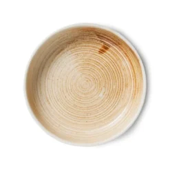 HK Living Chef Ceramics ACE7141 diep bord ø 21,5 cm aardewerk Rustic Cream/Brown