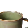 HK Living Chef Ceramics ACE7162 mok 9 cm aardewerk Moss Green