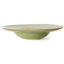 HK Living Chef Ceramics ACE7136 pastabord ø 28,5 cm aardewerk Moss Green