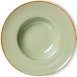 HK Living Chef Ceramics ACE7136 pastabord ø 28,5 cm aardewerk Moss Green