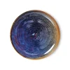 HK Living Chef Ceramics ACE7148 side plate ø 20 cm aardewerk Rustic Blue