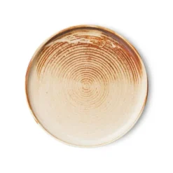 HK Living Chef Ceramics ACE7151 side plate ø 20 cm aardewerk Rustic Cream/Brown