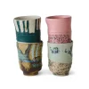 HK Living KCT0021 koffiekop ø 7,2 cm keramiek 4-delig