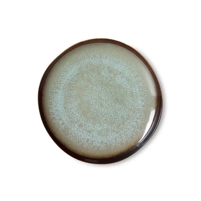 HK Living KST0210 Contrast side plate ø 22 cm aardewerk 2 st