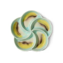 HK Living KST0231 Glint Snack Tray ø 20 cm aardewerk