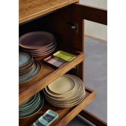 HK Living KST0218 Grit dessertbord ø 17,5 cm aardewerk 2 stu