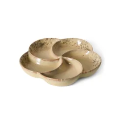 HK Living KST0230 Grit Snack Tray ø 20 cm aardewerk