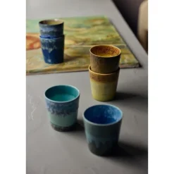 HK Living KST2001 Inspired by Van Gogh Sunflowers mok 230 ml aardewerk 2-delig