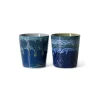 HK Living KST2003 Inspired by Van Gogh Starry Night mok 230 ml aardewerk 2-delig